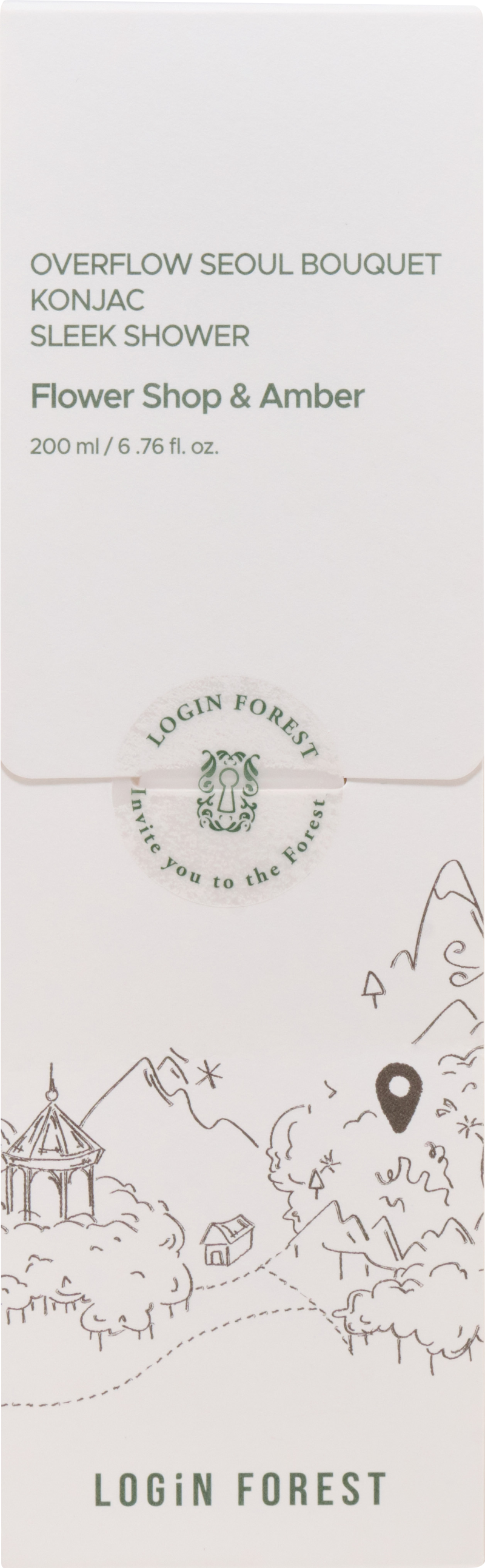 LOGIN FOREST Overflow Seoul Bouquet Konjak Sleek Shower