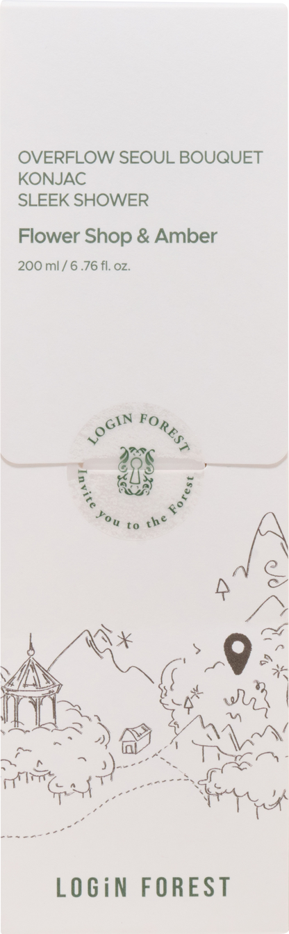 LOGIN FOREST Overflow Seoul Bouquet Konjak Sleek Shower