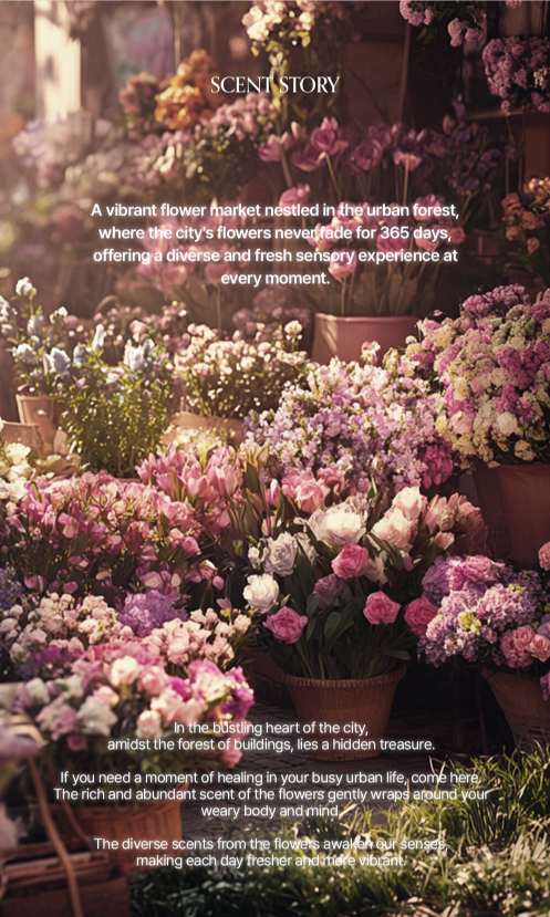 LOGIN FOREST Overflow Seoul Bouquet Konjak Sleek Shower